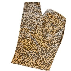 Leopard Print‎ Pants High Waisted Casual Everyday Trousers